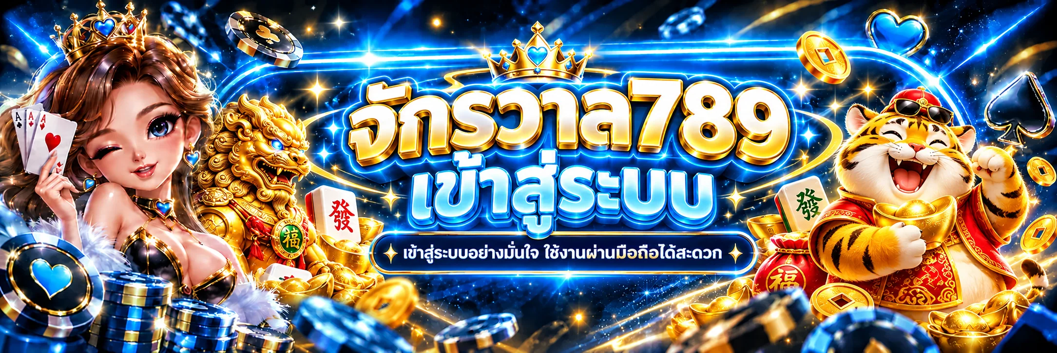 หน้าจักรวาล789 เข้าสู่ระบบ พร้อมมาสคอต PG Soft สองฝั่ง